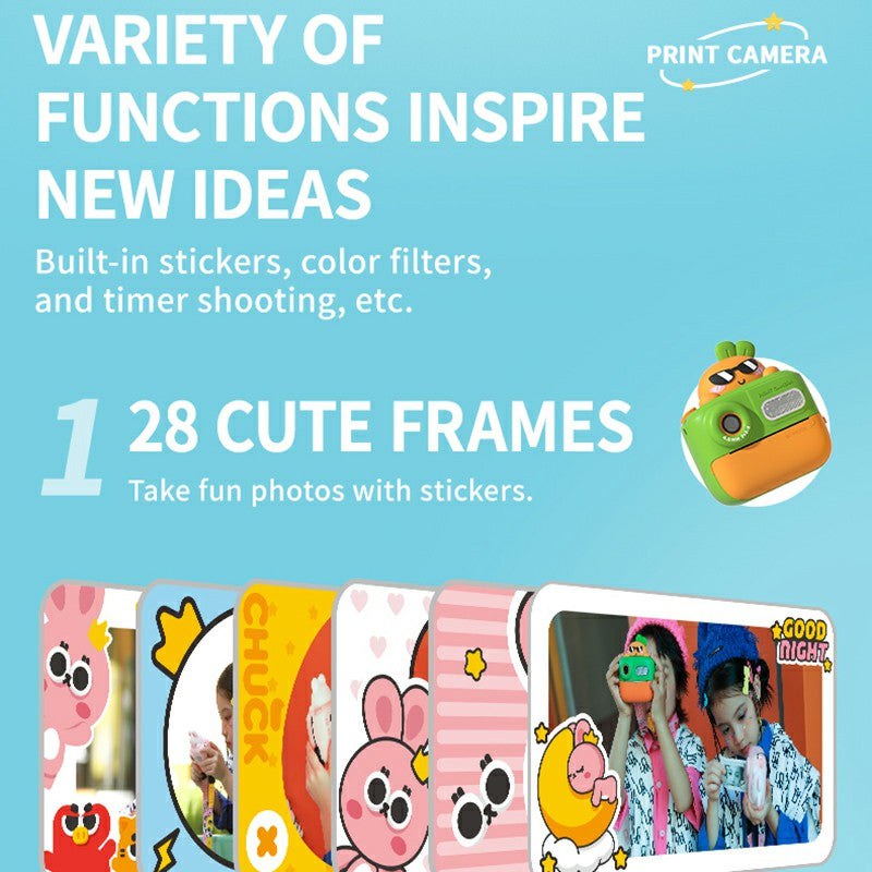 KOOOL K64 Children HD Dual Lenses Instant Camera for Photography and Video Recording KOOOL K64 Children HD Dual Lenses Instant Camera for Photography and Video Recording